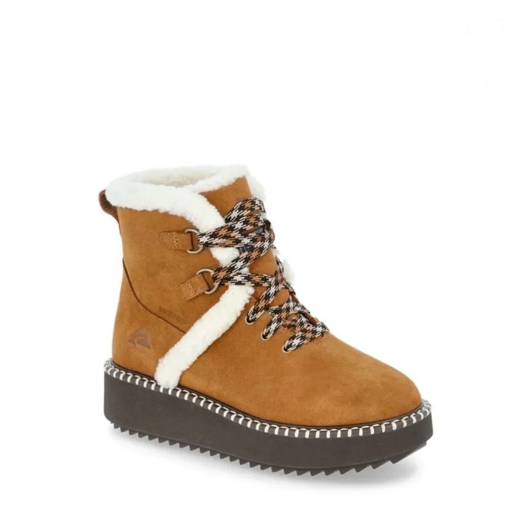 Little Girls Platform Winter Leather Boots Shoes Size 2